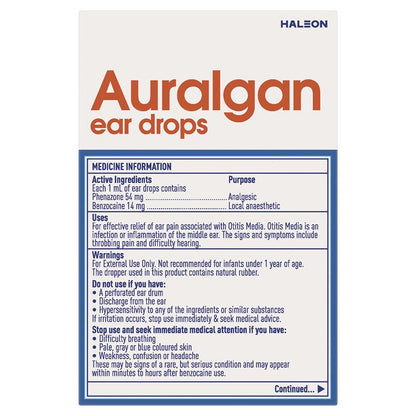 Auralgan Ear Drops 15mL - GimmeNow