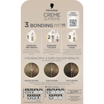 Schwarzkopf Creme Supreme Permanent Cool Ash Dark Blonde 7-16