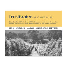 Freshwater Farm Lemon Myrtle Oil + Manuka Honey Body Bar 3 x 100g Pack