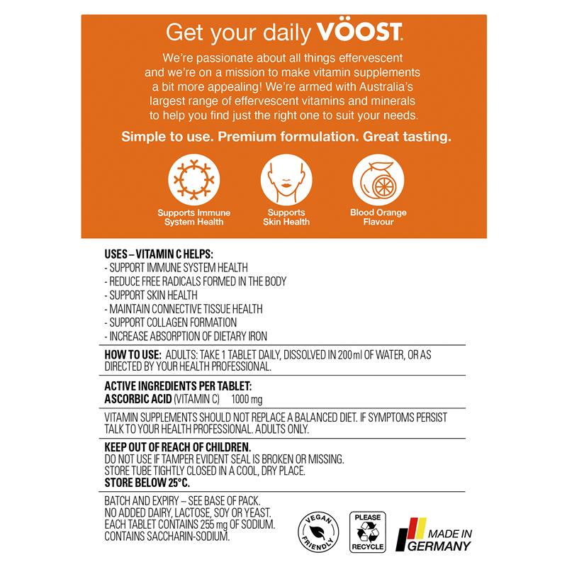 Voost Vitamin C Effervescent 60 Pack Exclusive Size