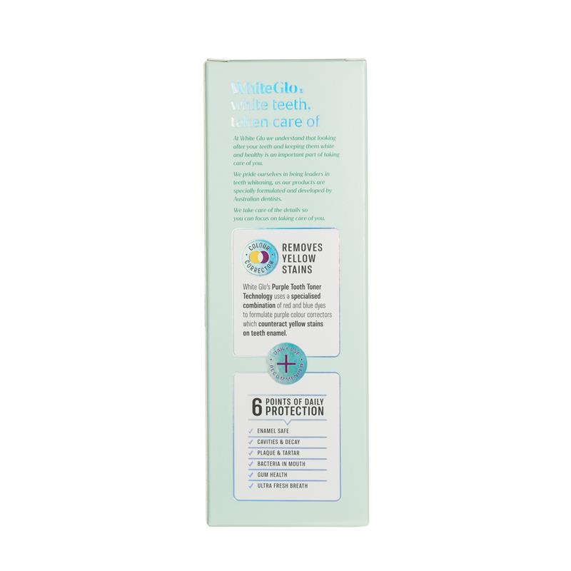 White Glo Toothpaste Purple Tooth Toner 115g