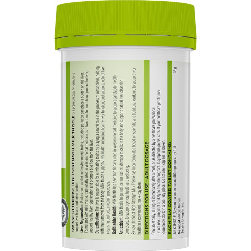 Swisse Ultiboost High Strength Milk Thistle 180 Tablets