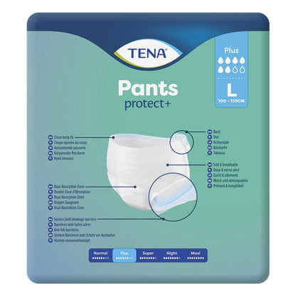 TENA Pants Plus Large 8 Pack