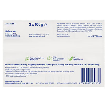 NIVEA Creme Soft Soap 2 x 100g Twin Pack