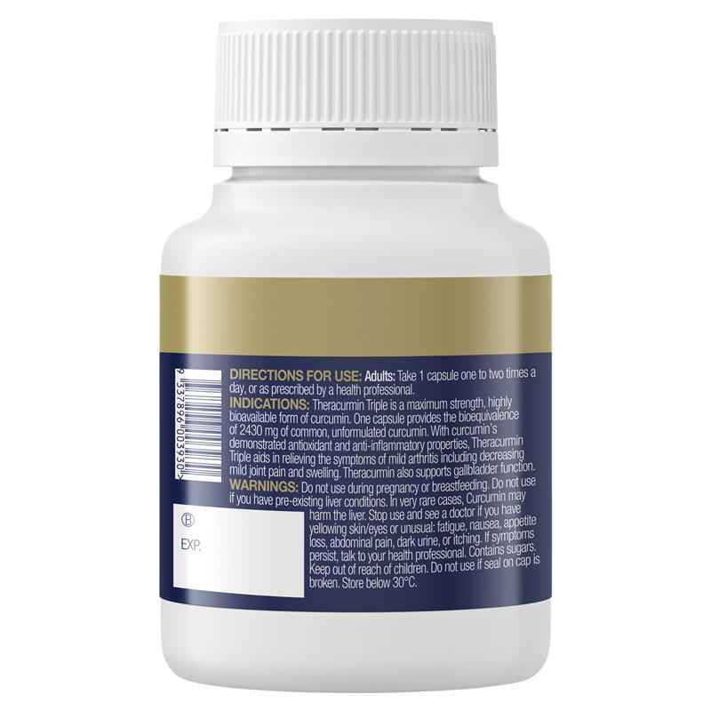 Bioceuticals Theracurmin Triple 60 Capsules NEW
