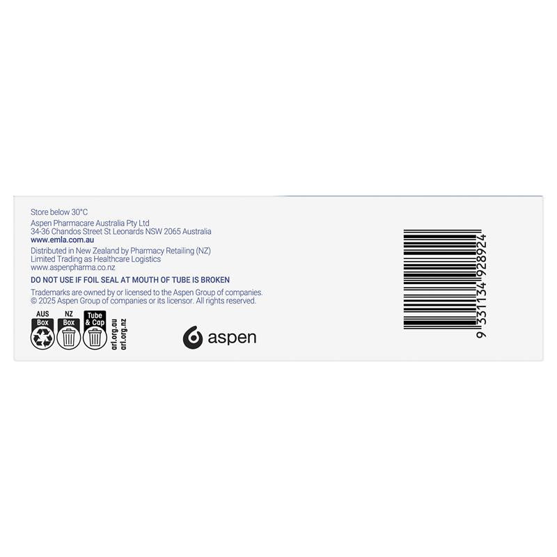 Emla Cream 5% 30g Tube