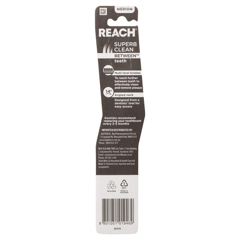 Reach Toothbrush Between Superb Clean Medium