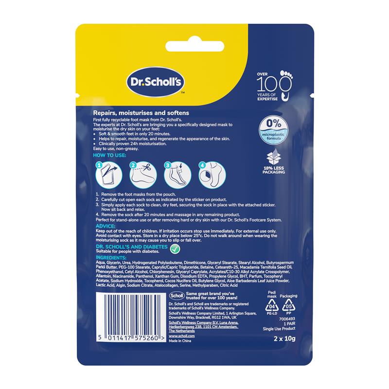 Dr.Scholls Moisturising Foot Mask 1 Pair 