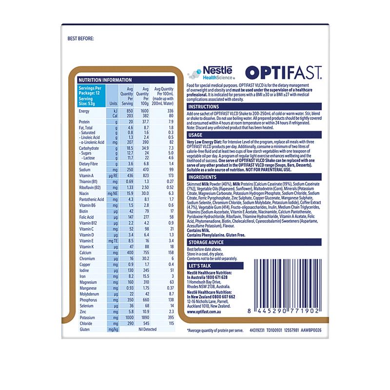 Optifast VLCD Shake Coffee 12 x 53g