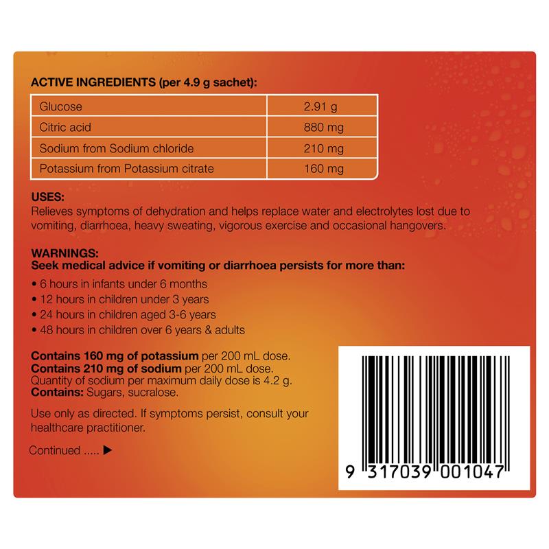 Hydralyte Powder Orange 5G X 10 - GimmeNow