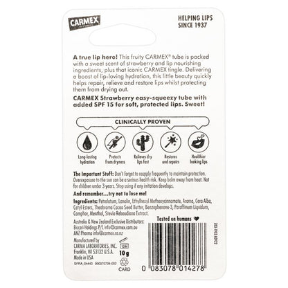 Carmex Lip Balm Strawberry Squeeze Tube 10g