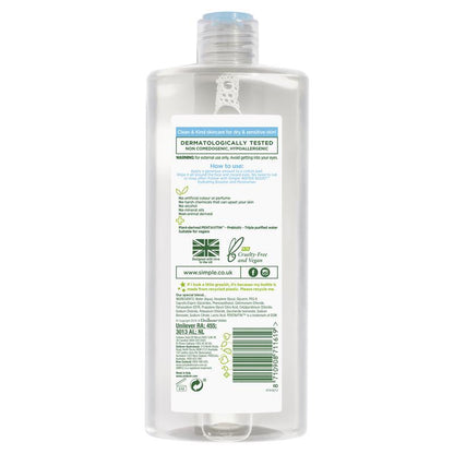 Simple Water Boost Micellar Cleansing Water 400ml