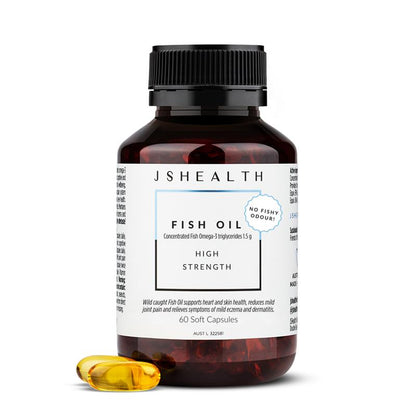 JSHEALTH Fish Oil + 60 Capsules