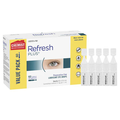 Refresh Plus Eye Drop 0.4ml 60 Vials Exclusive Pack
