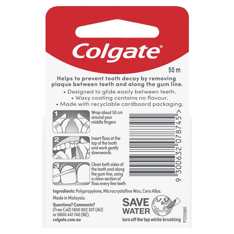 Colgate Total Waxed Dental Floss 50m