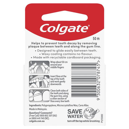 Colgate Total Waxed Dental Floss 50m
