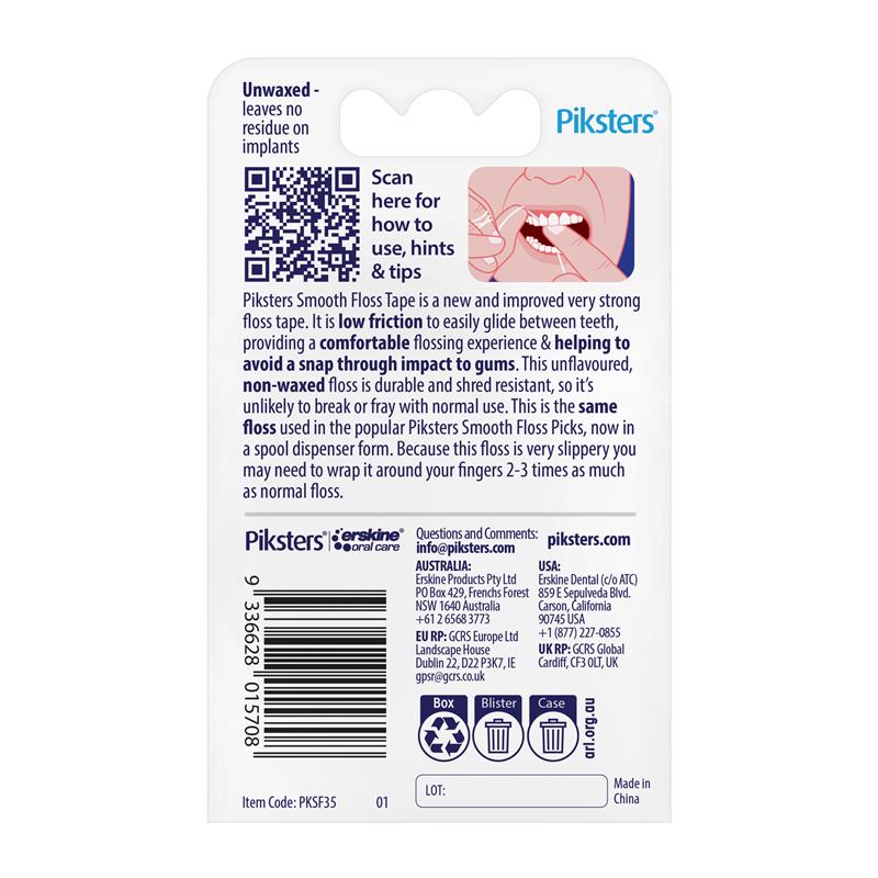 Piksters Smooth Floss Tape 35m
