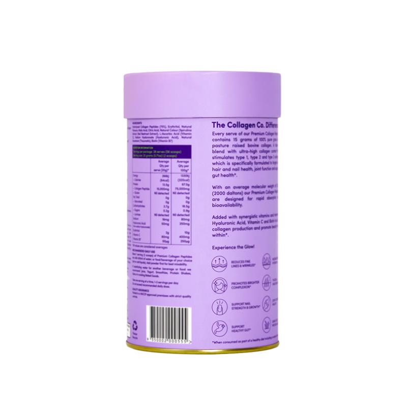 The Collagen Co Premium Collagen Peptides Purple Grape 560g