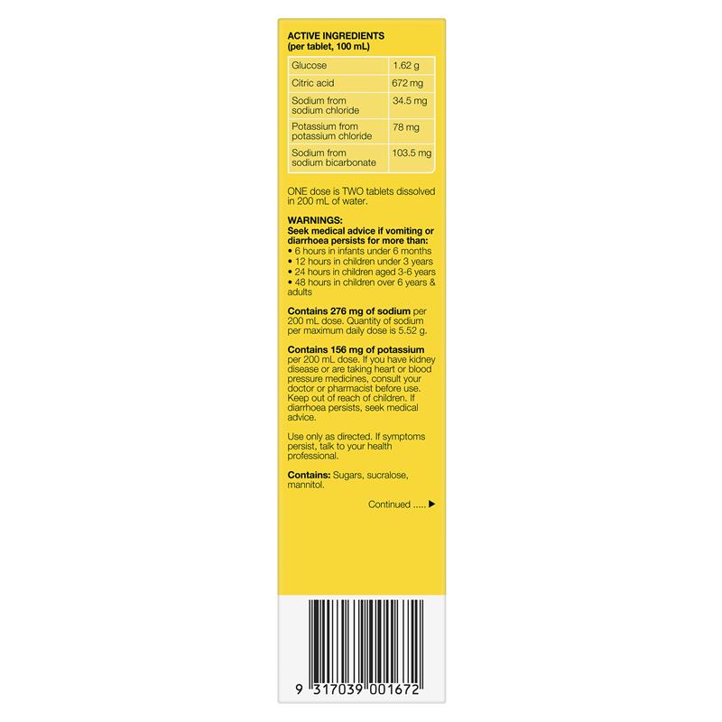 Hydralyte Electrolyte Effervescent Tropical 20 Tablets