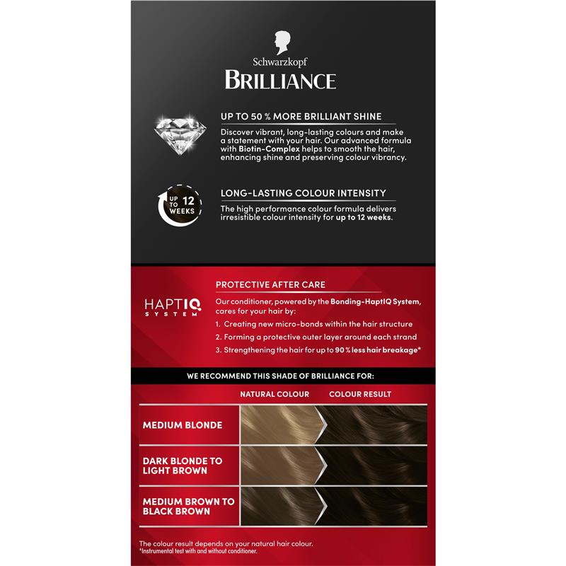 Schwarzkopf Brilliance 89 Bitter Sweet Chocolate New