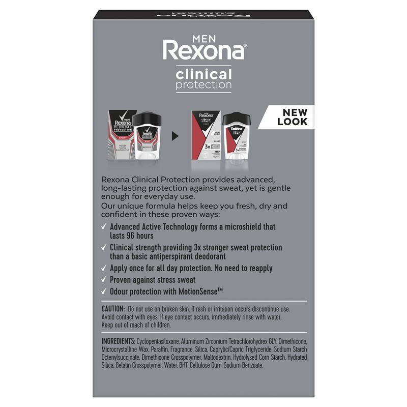 Rexona Men Clinical Protection Antiperspirant Cream Stick Sport 45ml