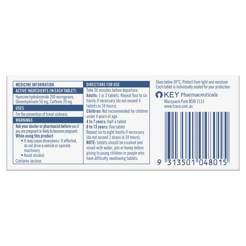 Travacalm Travel Sickness Original 10 Tablets