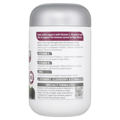 Nature's Way Adult Vita Gummies High Strength Triple Immune 50 Pastilles