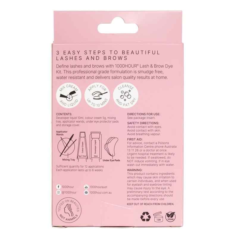 1000 Hour Eyelash and Brow Dye Kit Graphite