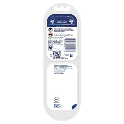 Oral B Electric Toothbrush iO Kids Clean & Gentle Stitch Refills Blue 2 Pack
