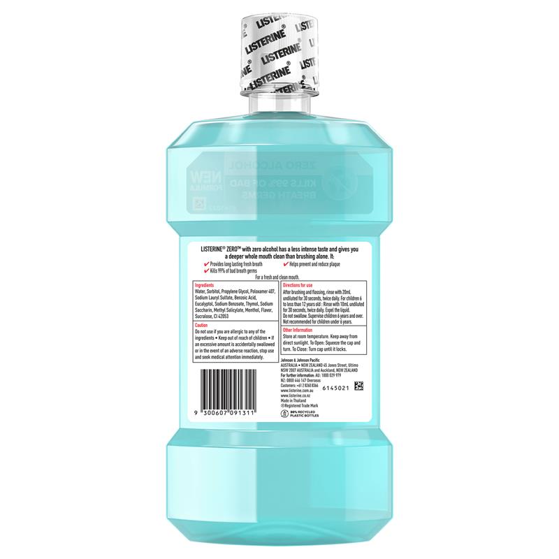 Listerine Mouthwash Zero 750ml