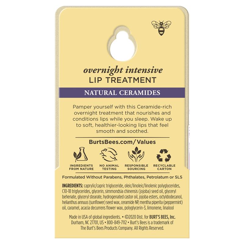 Burts Bees Overnight Intensive Lip Treatment Blister 7.08g