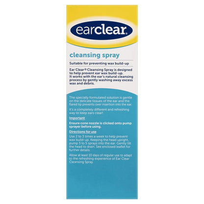 EarClear Cleansing Spray 100mL – Prevents Ear Wax Build-up & Keeps Ears Clean