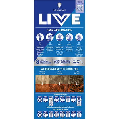 Schwarzkopf Live Colour Permanent 7.77 Pure Copper