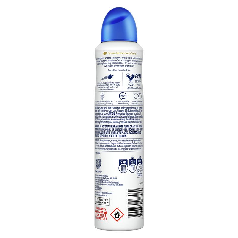 Dove Women Advanced Care Antiperspirant Aerosol Original 250ml