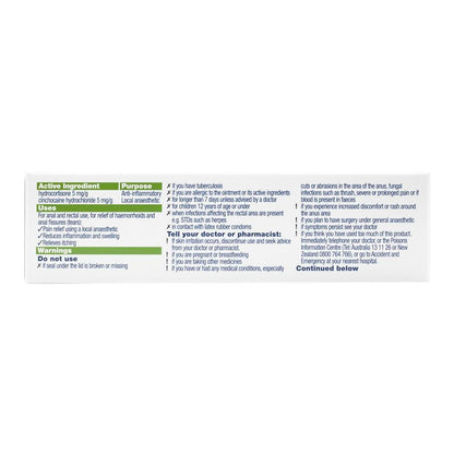 Proctosedyl Haemorrhoids Relief Ointment Cream 15g