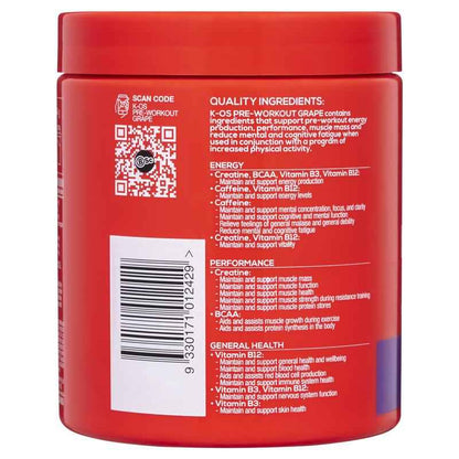 BSc K-OS Pre-Workout Grape 300g