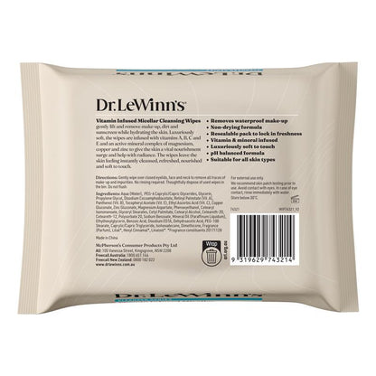 Dr. LeWinn's Cleanser Series Micellar Wipes 25 Pack
