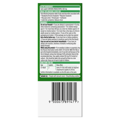 Panadol Rapid Paracetamol Pain Relief 16 Caplets