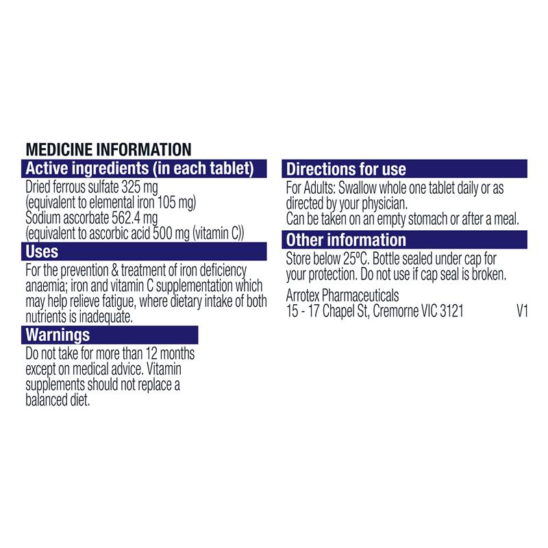 Ferro-Grad C Iron & Vitamin C 30 Tablets