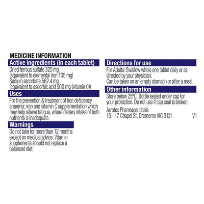 Ferro-Grad C Iron & Vitamin C 30 Tablets