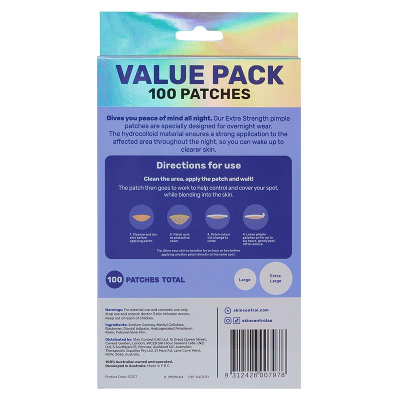 Skin Control Pimple Patch PM 100 Pack