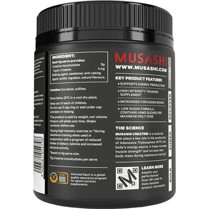 Musashi Creatine Monohydrate Berry Flavour 420g