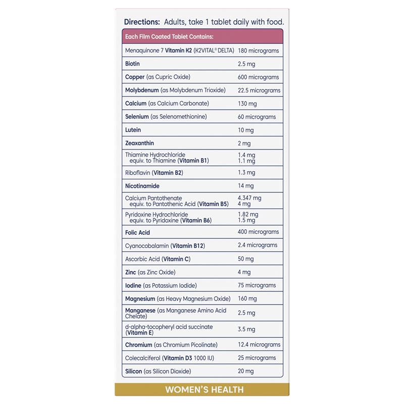 Bioglan Platinum Womens 60 + Multivitamin 60 Tablets