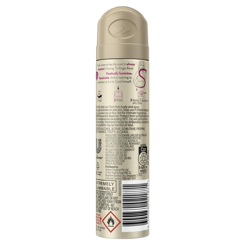 Impulse Women Body Spray Aerosol Deodorant Romantic Spark 75ml