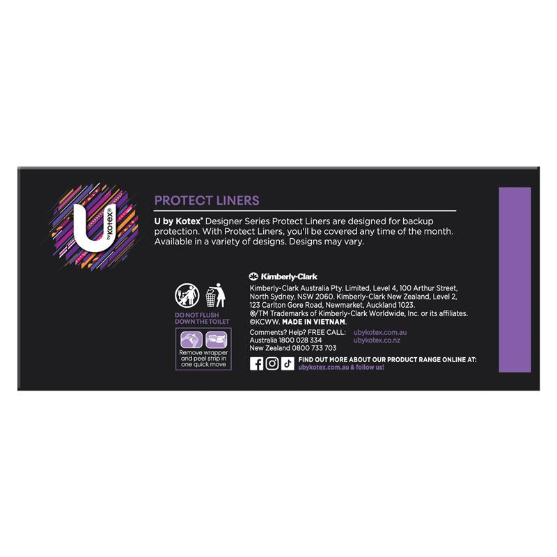 U by Kotex Designer Series Liners Protect 30 Pack