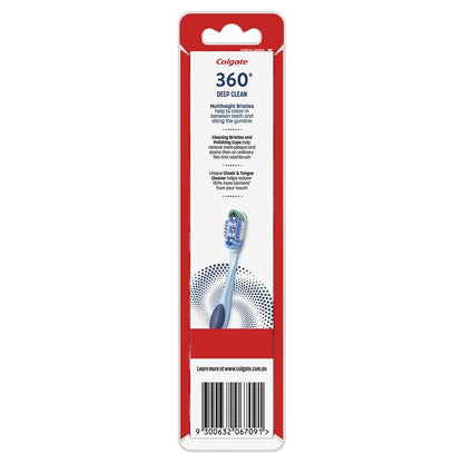 Colgate Toothbrush 360 Deep Clean Medium 2 Pack