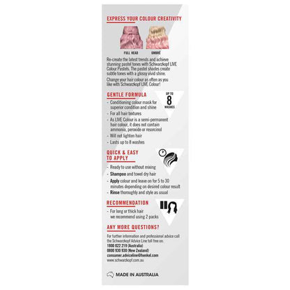 Schwarzkopf Live Colour Pastels Cotton Candy Pink 75ml