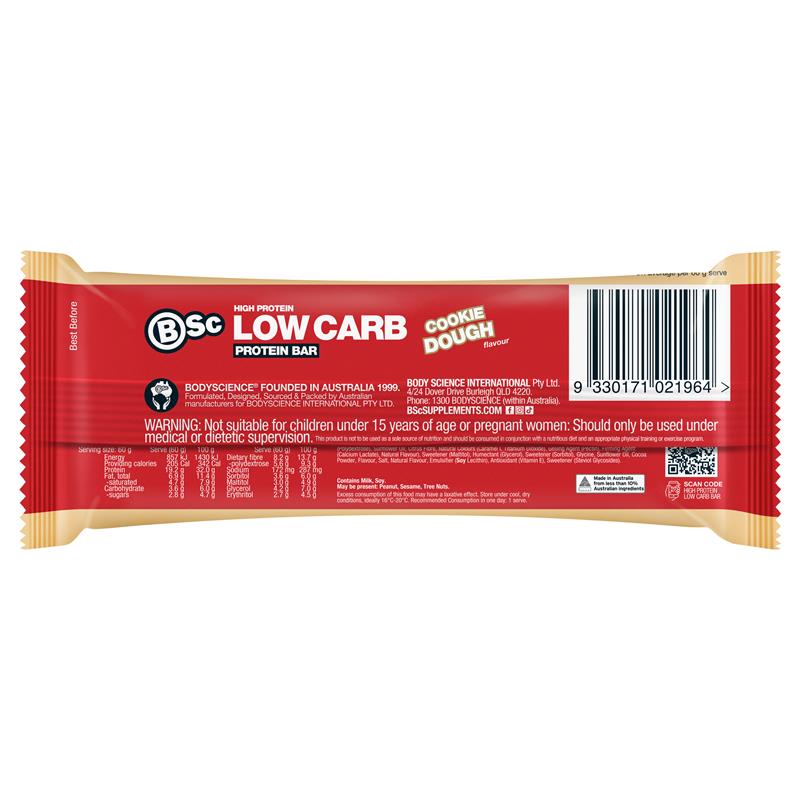 BSc High Protein Low Carb Bar Cookie Dough 60g