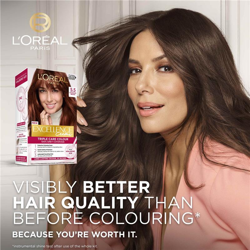 L'Oreal Excellence Creme 5.5 Mahogany Brown Hair Colour
