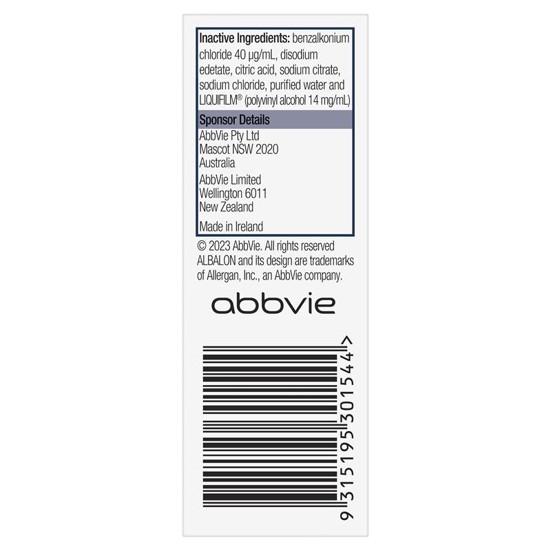 Albalon Eye Solution 0.1% 15mL